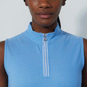 DS Kim Sky Blue Sleeveless Polo Shirt