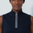 DS Kim Dark Navy Sleeveless Polo Shirt