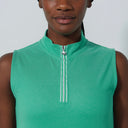 DS Kim Green Sleeveless Polo Shirt
