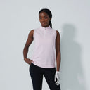 DS Kim Pink Sleeveless Polo Shirt