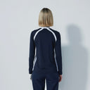 DS Sculpt Dark Navy Long Sleeve Polo Shirt