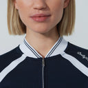 DS Sculpt Dark Navy Long Sleeve Polo Shirt