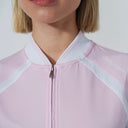 DS Sculpt Pink Long Sleeve Polo Shirt