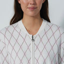 DS Pink Argyle Cardigan