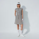 DS Acerra Taupe Cap Sleeve Dress