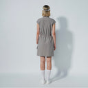 DS Acerra Taupe Cap Sleeve Dress