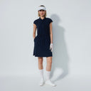 DS Acerra Dark Navy Cap Sleeve Dress