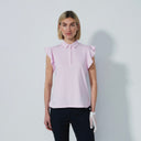 DS Luxe Pink Frill Sleeveless Polo Shirt