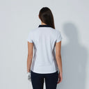 DS Edge Mosaic Medley Print and White Cap Sleeve Polo Shirt