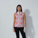 DS Fusion Glow Print Sleeveless Polo Shirt