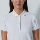 DS Tour White Short Sleeve Polo Shirt