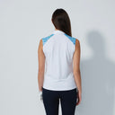 DS Chic White Sleeveless Polo Shirt