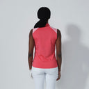 DS Chic Intense Coral Sleeveless Polo Shirt