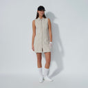 DS Lyric Raw Beige Sleeveless Dress