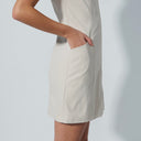 DS Lyric Raw Beige Sleeveless Dress