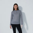 DS Diamond Black and White Print Long Sleeve Top