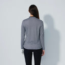 DS Diamond Black and White Print Long Sleeve Top