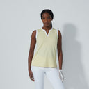 DS Massy Light Yellow Sleeveless Polo Shirt