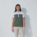 DS Sicaya Khaki and White Short Sleeve Polo Shirt