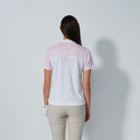 DS Sicaya Pink and White Short Sleeve Polo Shirt