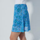 DS Breeze Water Bloom Blue Print Skort