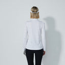 DS Passion White Jacquard Long Sleeve Polo Shirt