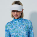 DS Sheermotion Water Bloom Blue Print Long Sleeve Shirt