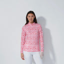 DS Sheermotion Leo Intense Coral Print Long Sleeve Shirt