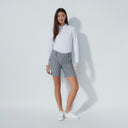 DS Magic Motif Diamond Black and White Print Shorts