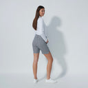 DS Magic Motif Diamond Black and White Print Shorts