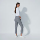 DS Magic Motif Diamond Black and White Print Ankle Pants