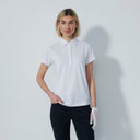 DS Fairway White Short Sleeve Polo Shirt F25
