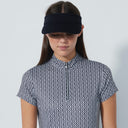 DS Diamond Black and White Print Cap Sleeve Dress