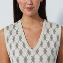 DS Chroma Beige Argyle Sweater Vest