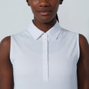 DS Fairway White Sleeveless Polo Shirt F25