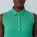 DS Fairway Green Sleeveless Polo Shirt