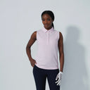 DS Fairway Pink Sleeveless Polo Shirt