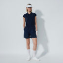 DS Acerra Dark Navy Sleeveless Jump Suit