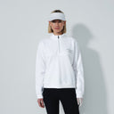 DS Heritage White Cotton Half Neck Jersey Sweatshirt