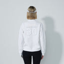 DS Heritage White Cotton Half Neck Jersey Sweatshirt