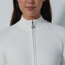 DS Rib White Cardigan