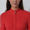 DS Rib Intense Coral Cardigan