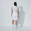 DS Sicaya White Sleeveless Polo Dress