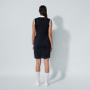 DS Sicaya Black Sleeveless Polo Dress