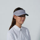 DS Mosaic Medley Navy Pink Print Visor