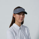 DS Diamond Black and White Print Visor
