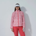 DS Flaine Leo Coral and Pink Print Rain Jacket