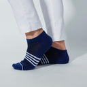 DS Air Sneaker Navy White Socks - Pack of 3